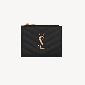 Saint Laurent Cassandre Black Wallet - brand new